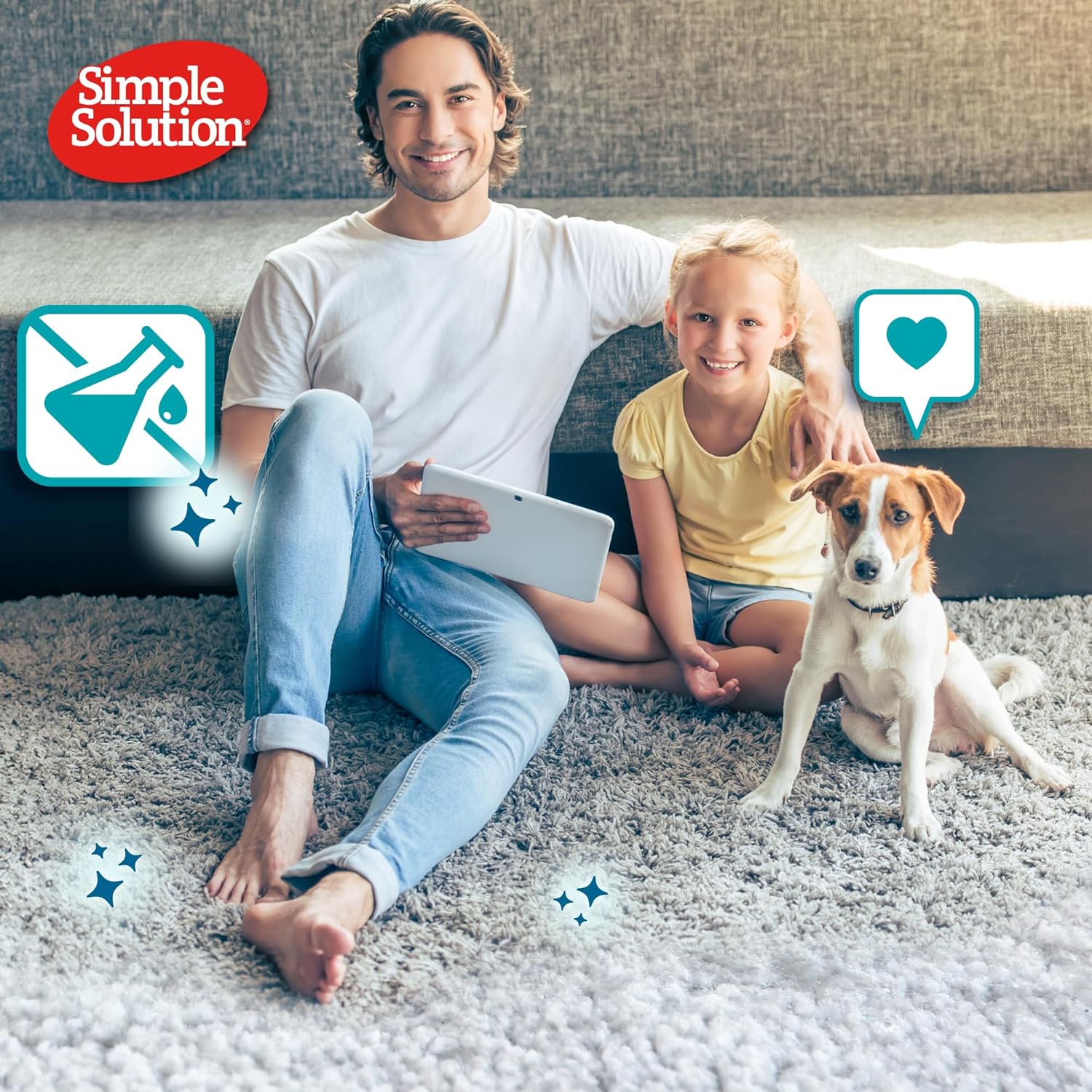 Thumbnail 5 de Simple Solution Pet Stain and Odour Remover Rainforest Fresh 750 ml – enzymatischer Reiniger gegen Flecken & Gerüche von Hund und Katze