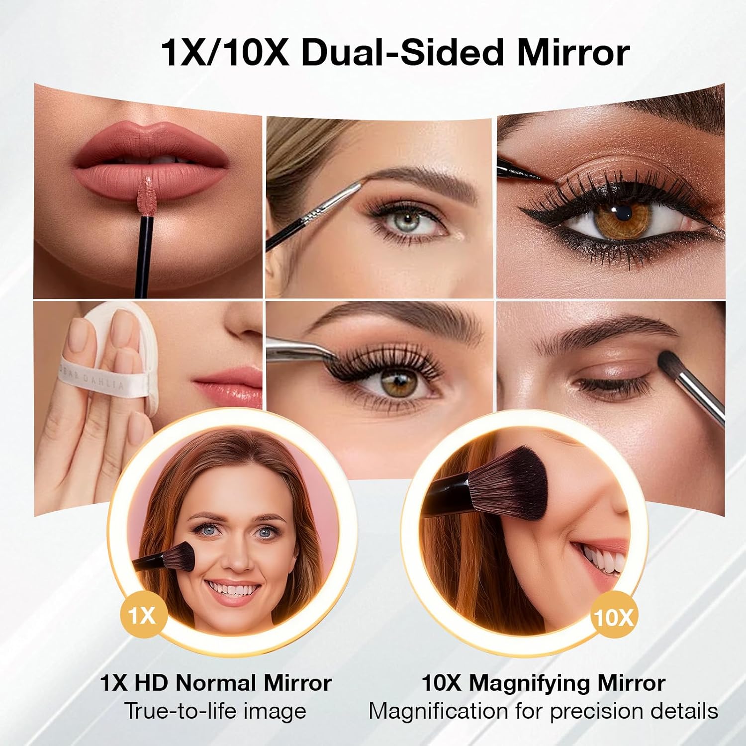 Detalle de VINATO Miroir Grossissant 10X pour maquillage
