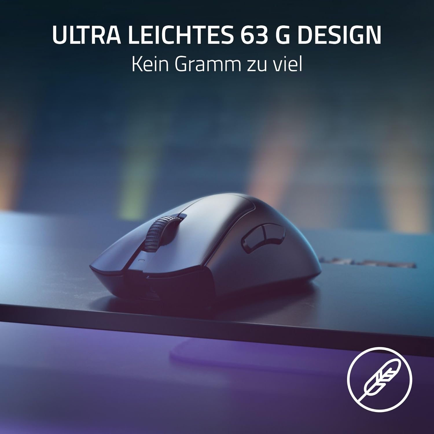 Thumbnail 3 de Razer DeathAdder V3 Pro + HyperPolling Wireless-Adapter – Ultralichtes E-Sport-Mäuschen mit 8K Hz Kabellaufleistung