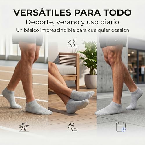 Thumbnail 6 de PS PROUTHS 12 Pares: Calcetines Tobilleros Hombre y Mujer, 90%+ Algodón, Pack 12 Pairs