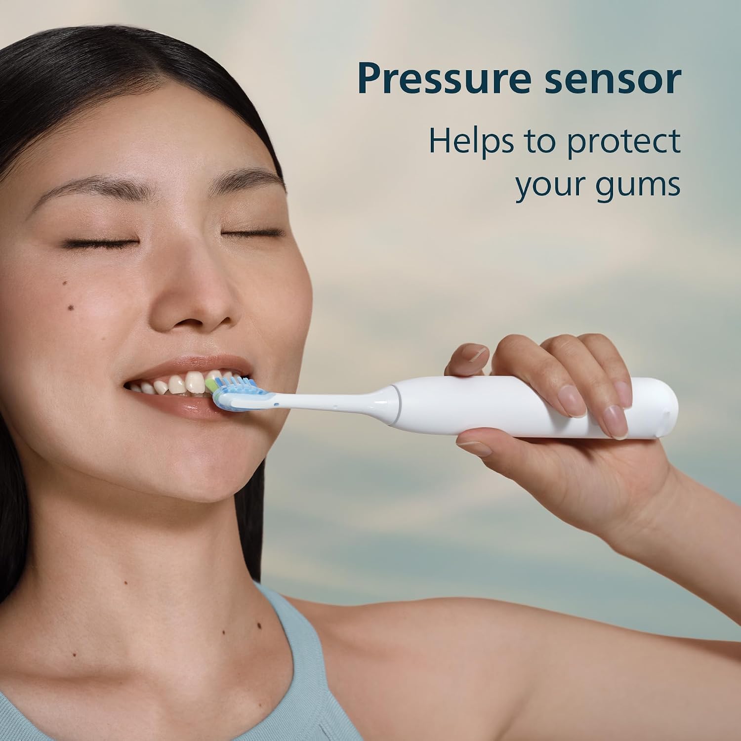 Detalle de Philips Sonicare 5950 Series Electric Toothbrush with Pressure Sensor, 6 Brushing Modes, and Travel Case