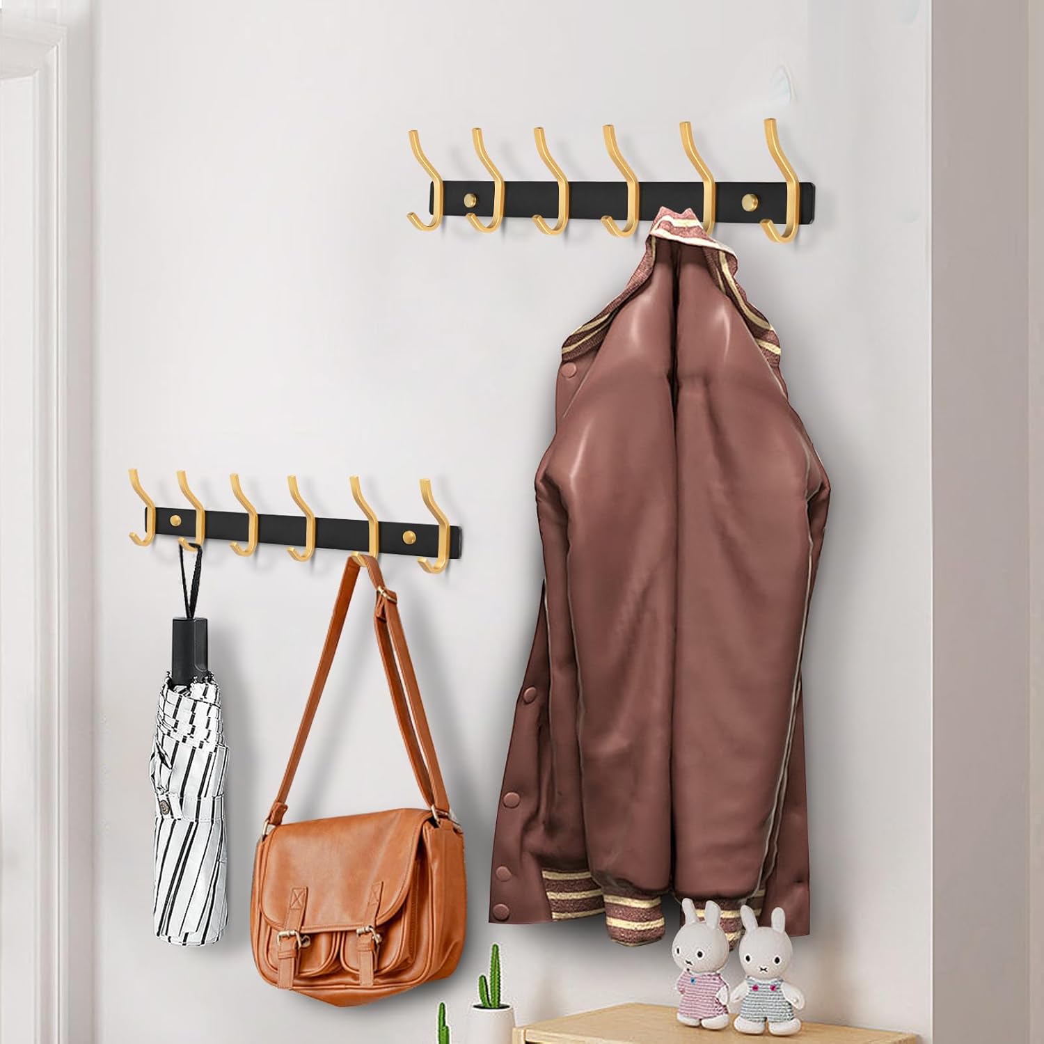 Thumbnail 5 de MEIJO porte-manteau mural 6 crochets