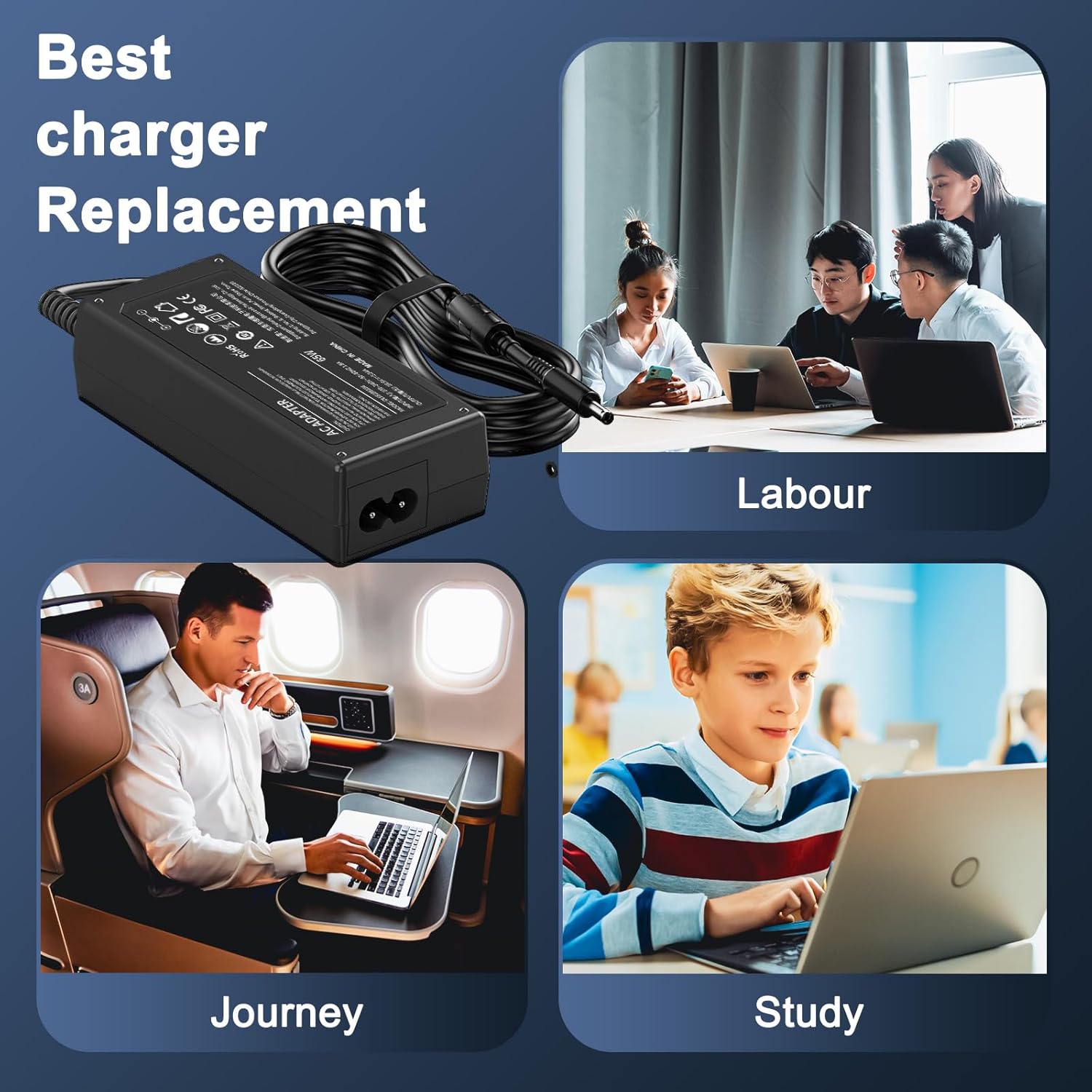 Thumbnail 6 de 65W Dell laptop charger DC 19.5V