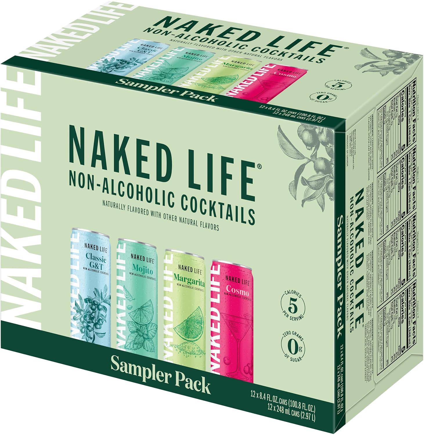 Thumbnail 5 de Naked Life 712997 Nonalcoholic Cocktail Variety Pack, 12 Cans