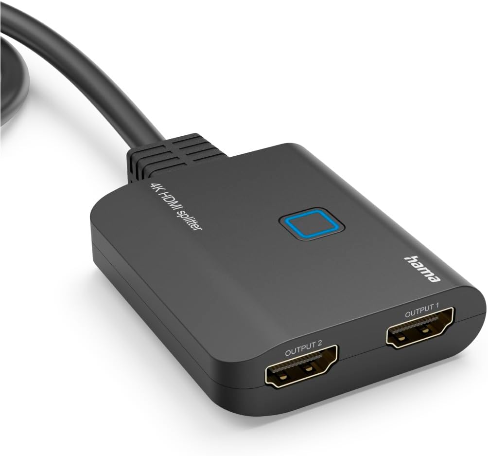 Thumbnail 2 de Hama Splitter HDMI™ 4K 1 entrée vers 2 sorties (noir) : du 4K pour partager un même écran