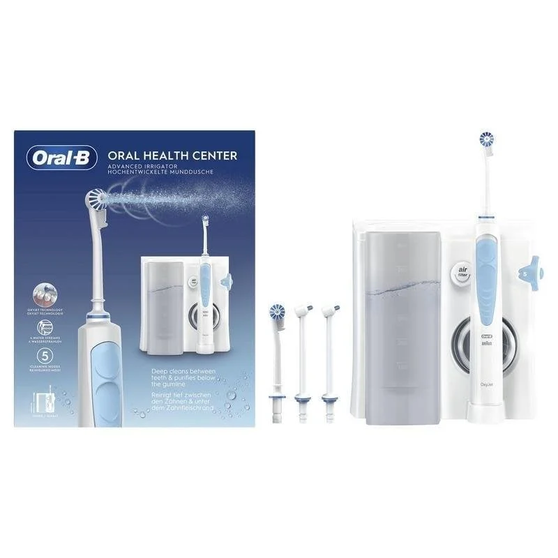Detalle de Oral-B OxyJet Irrigador Oral: higiene interdental avanzada para la casa