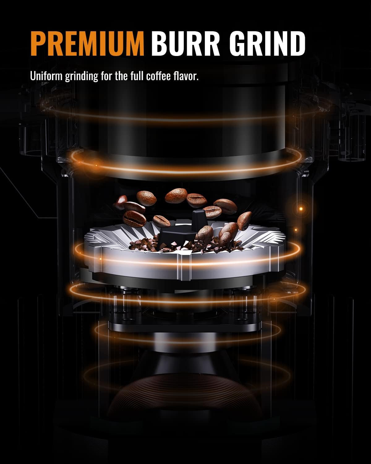 Detalle 2 de SHARDOR Coffee Grinder 25 grind settings