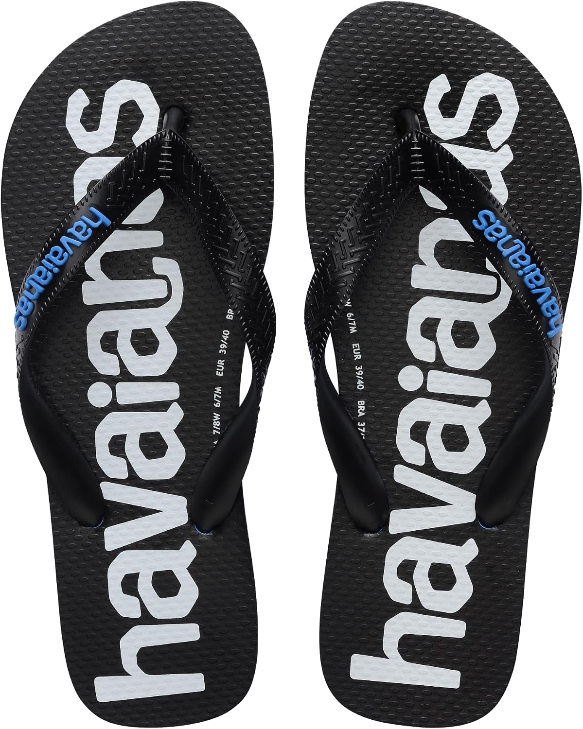 Detalle de Havaianas Womens Top Logomania Turquoise Flip Flops