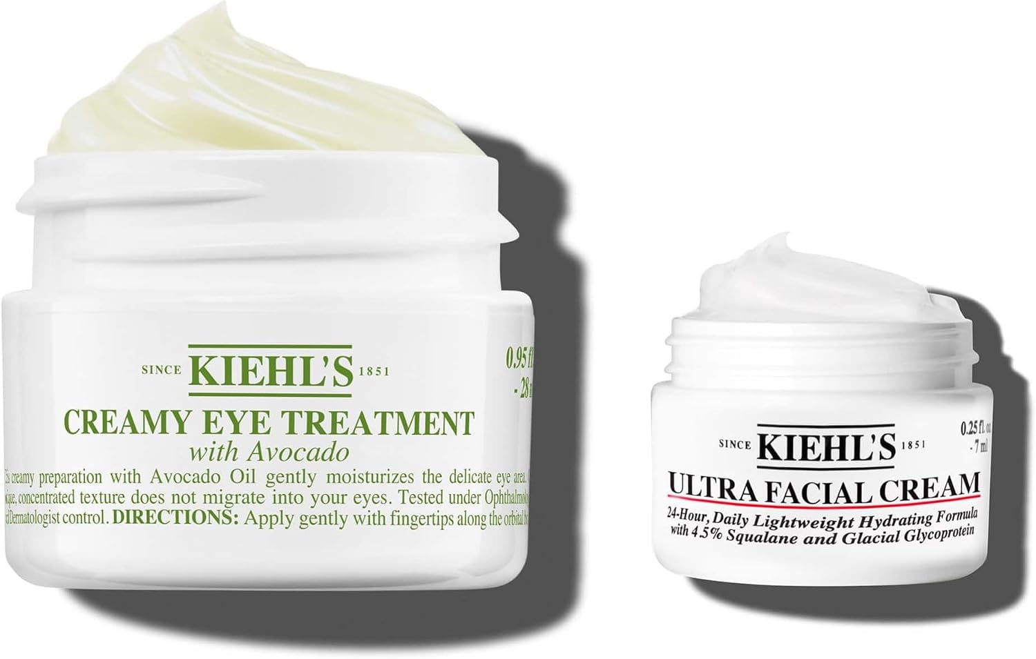 Detalle de KIEHL'S Creamy Eye Treatment + Ultra Facial Cream: kit nutriente per sguardo luminoso