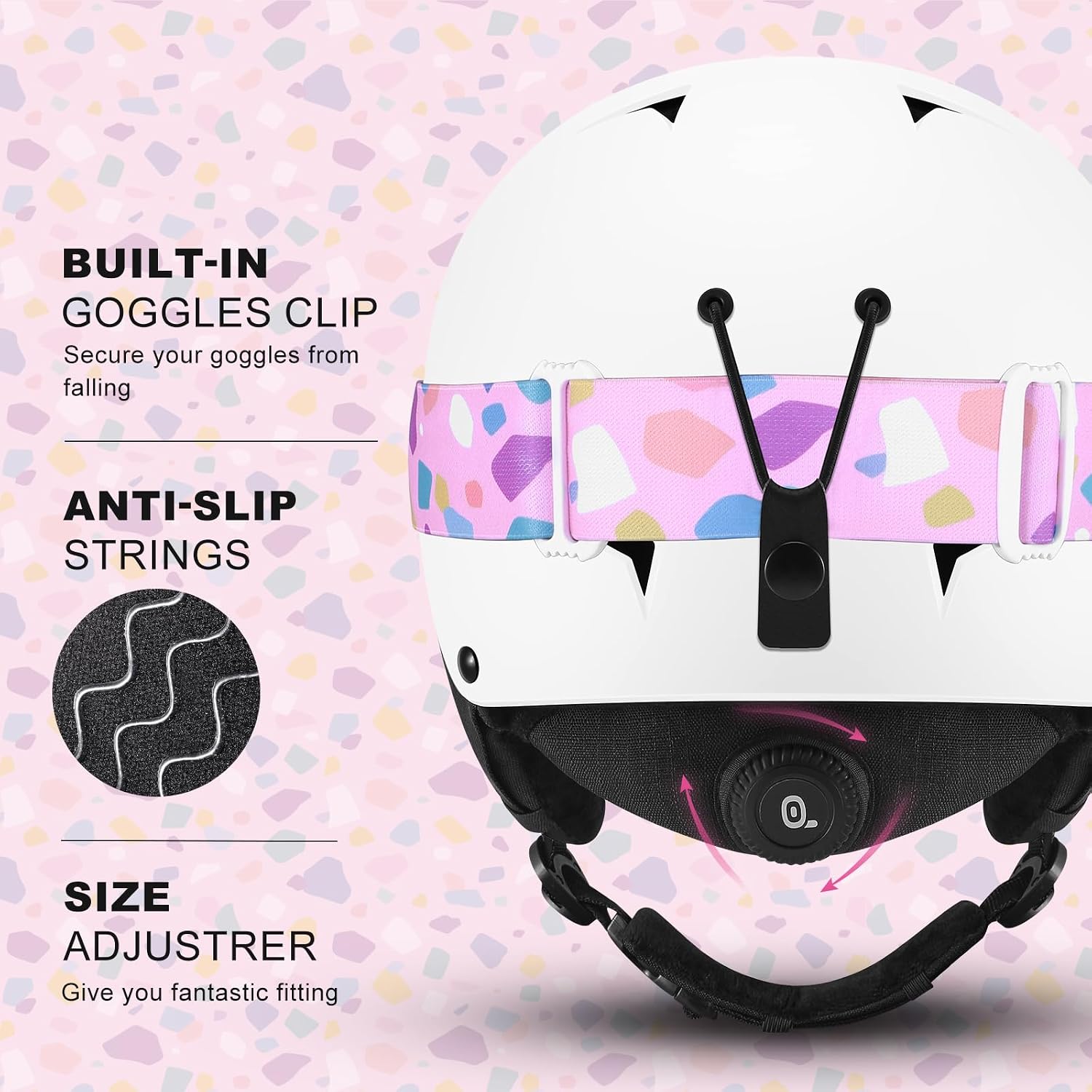 Thumbnail 4 de Odoland Kids Ski Helmet with Goggles for Ages 6-14