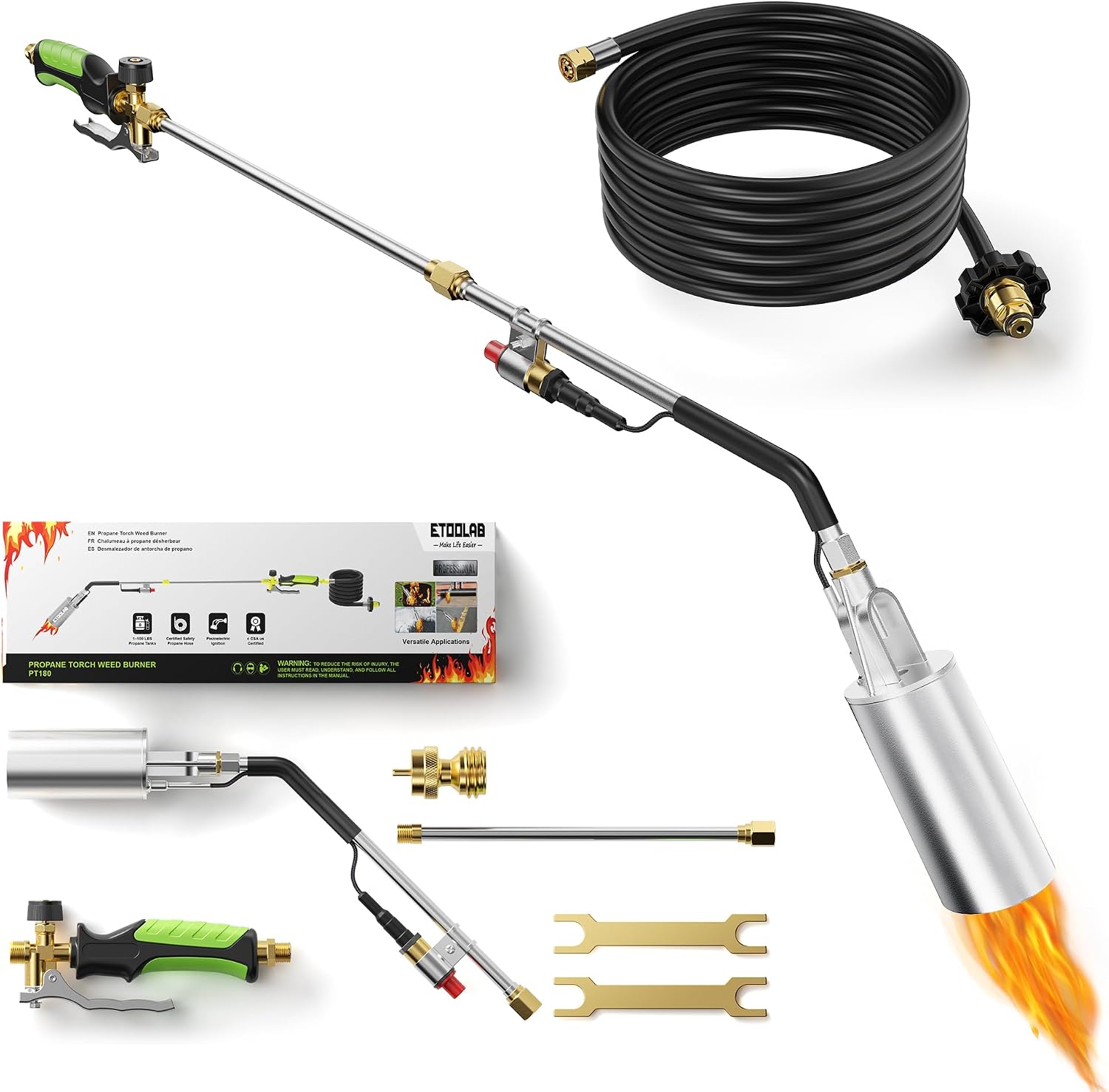 Detalle de etoolab Propane Torch, 14FT Hose