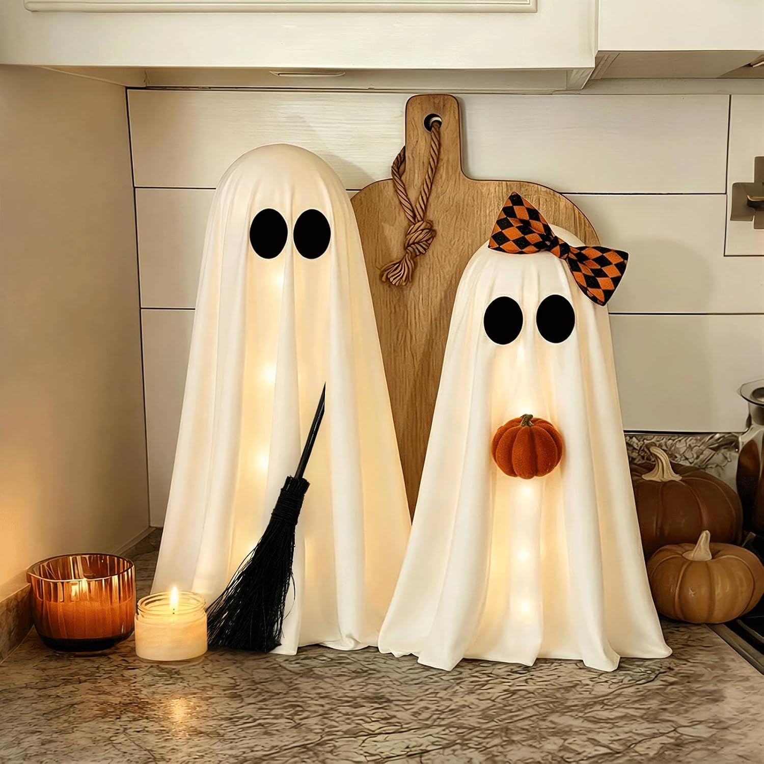 Thumbnail 6 de Zesua ZS122 Lighted Halloween Ghost Decor, 2-Pack with Warm White LEDs