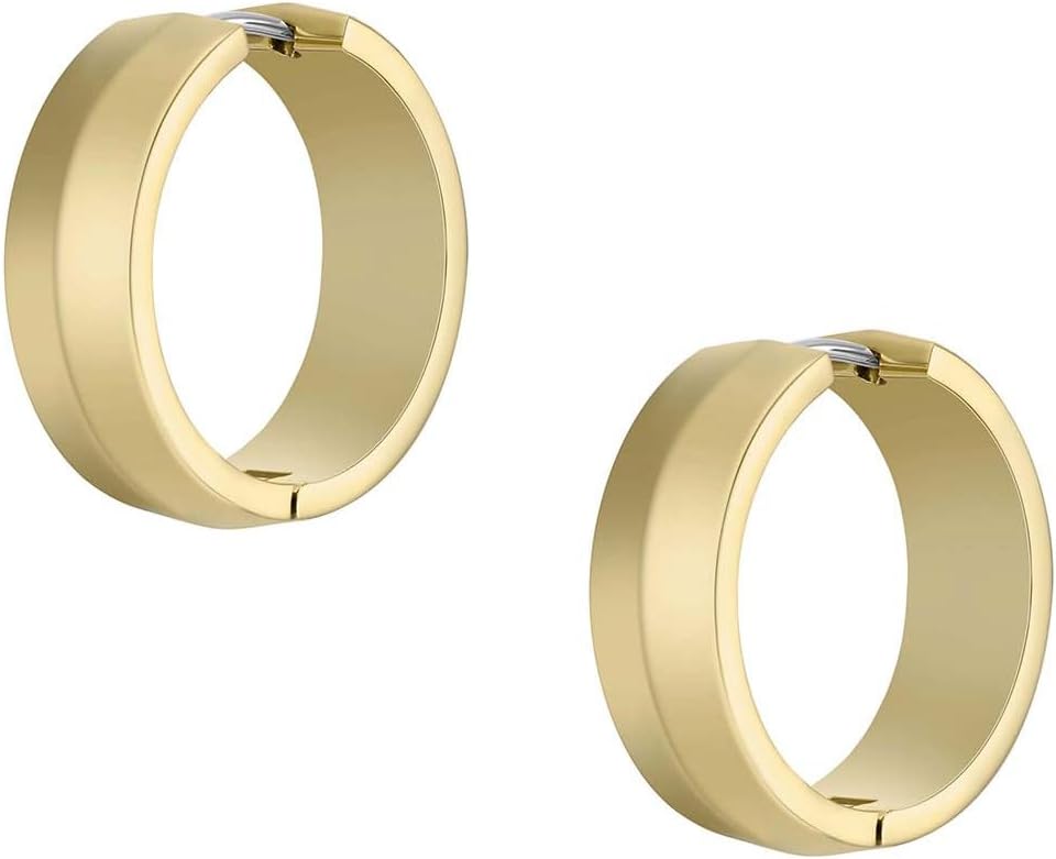 Thumbnail 4 de Fossil boucles d'oreilles en acier inoxydable doré avec fermoir anneau pour femmes