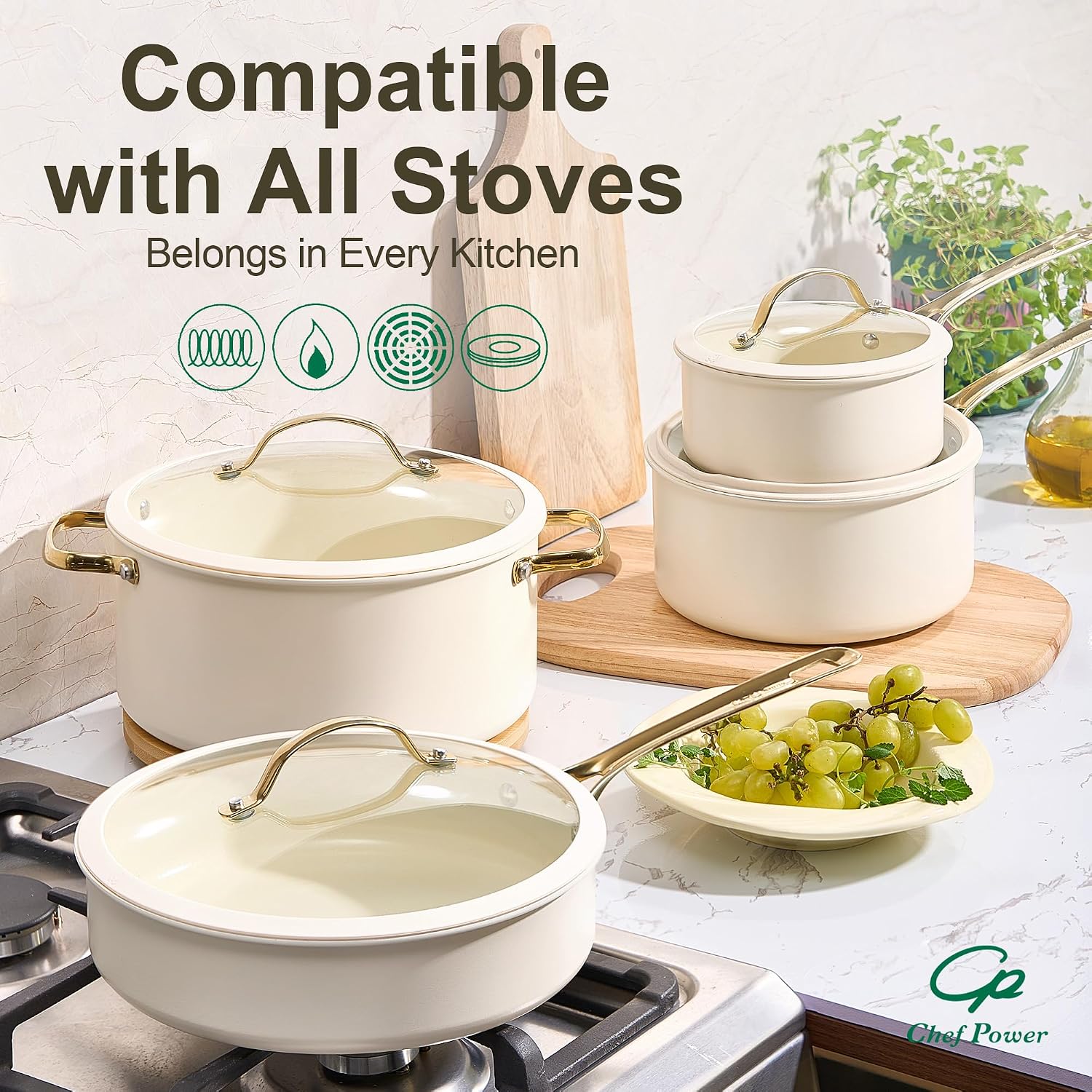 Thumbnail 4 de Chef Power Ceramic Cookware Set