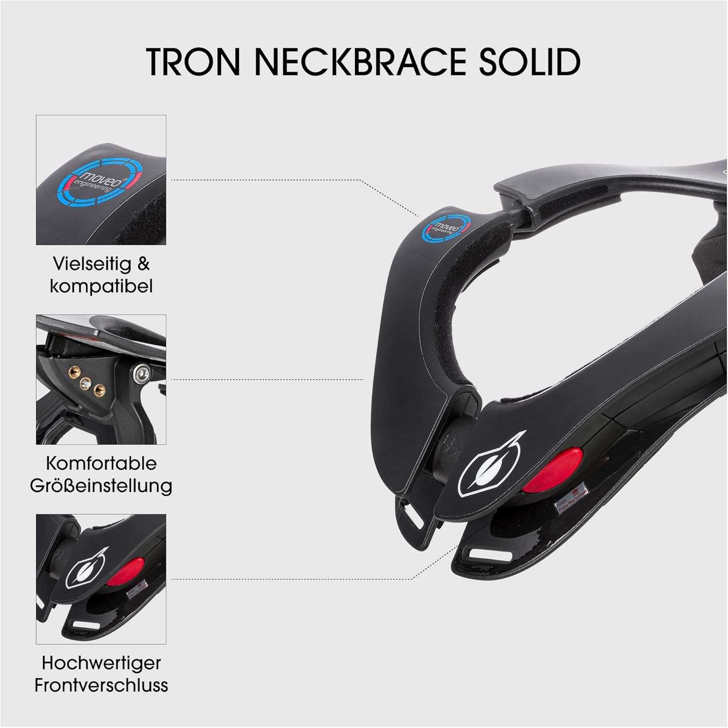 Thumbnail 1 de O’Neal Tron Solid Accolade de Cou (Black, One Size) – Protection et confort revisités