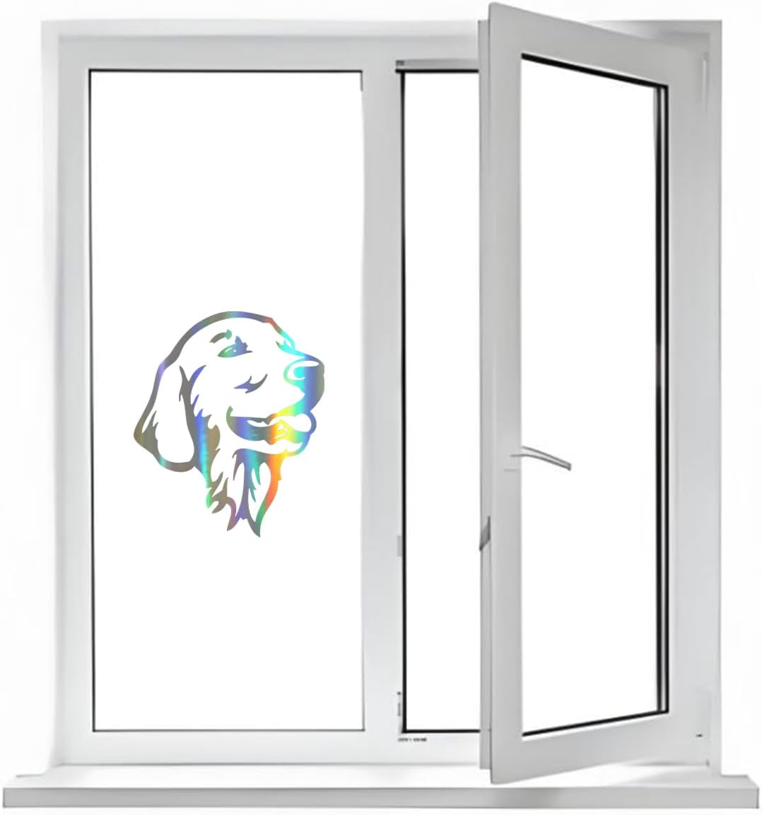 Thumbnail 5 de TIZIKJ Holografischer Golden Retriever Aufkleber 25 cm