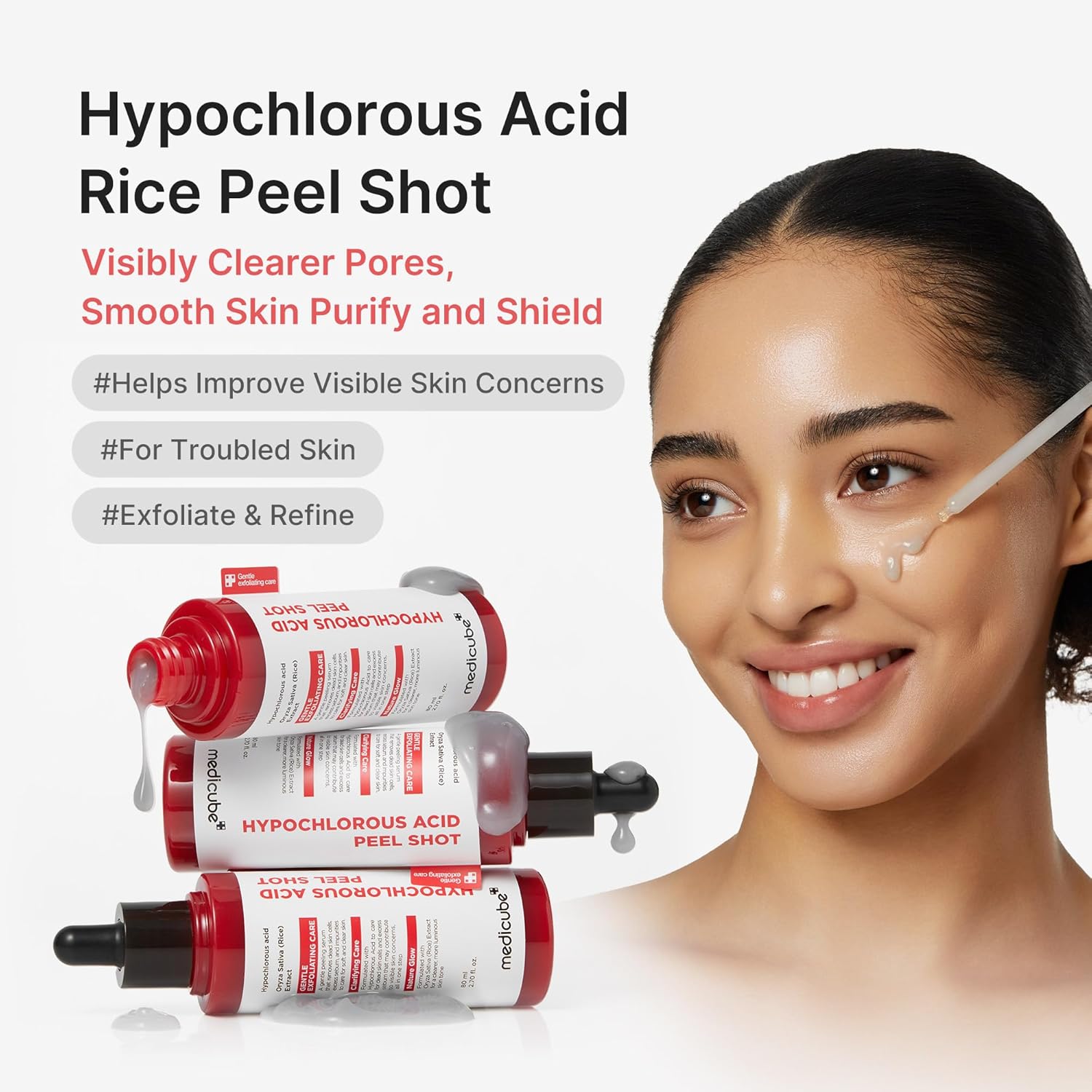 Thumbnail 1 de Medicube Peel Shot mit Hypochlorous Acid – Sanftes Peeling-Serum für Poren und Hauttextur