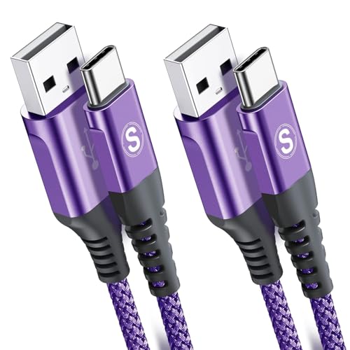 Detalle de Cavo USB C AviBrex Ricarica Rapida 2 Pezzi 1m + 3m | Nylon, 3.1A, QC3.0