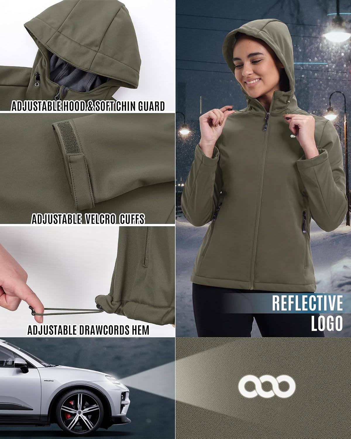 Detalle de 33,000ft Softshelljacke Damen mit 8.000 mm