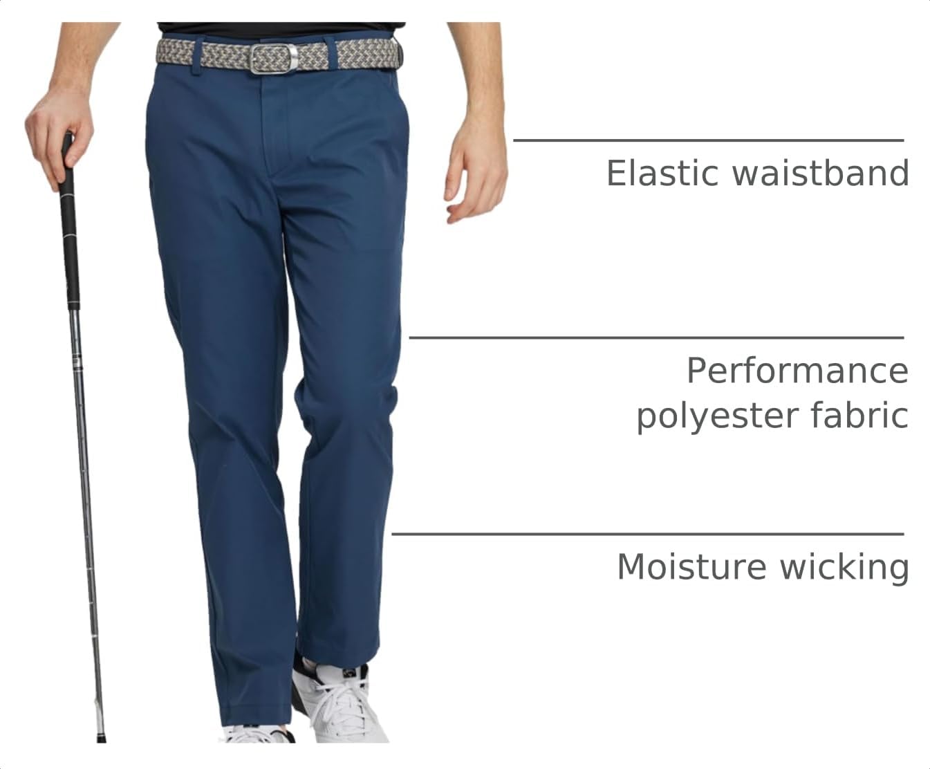 Detalle de M MAELREG Golf Pants Men Quick Dry - 30/32/34 Stretch Lightweight Five-Pocket Water-Resistant Dress Pants
