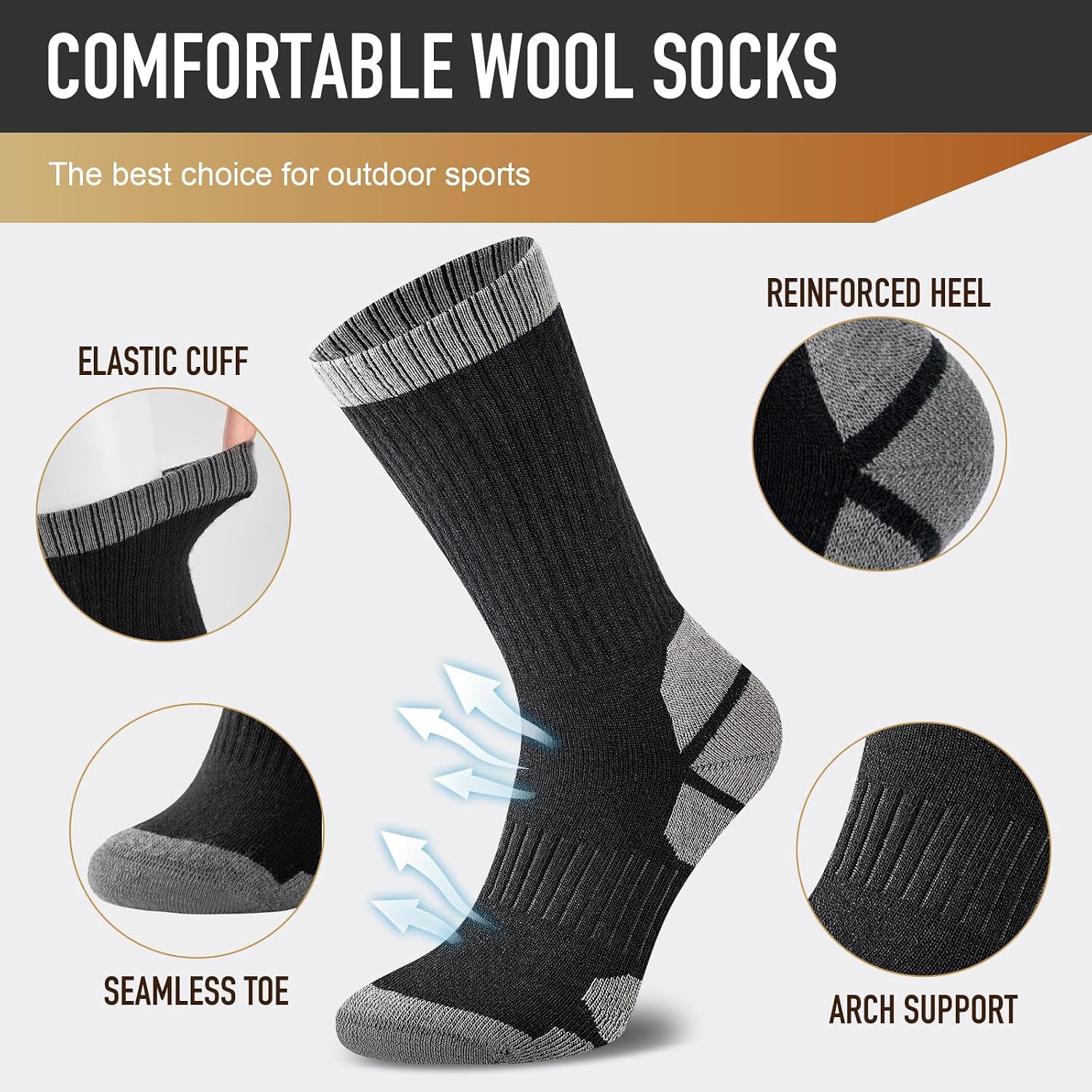 Thumbnail 6 de Niorasen Merino Socken Thermo, 3 Paar