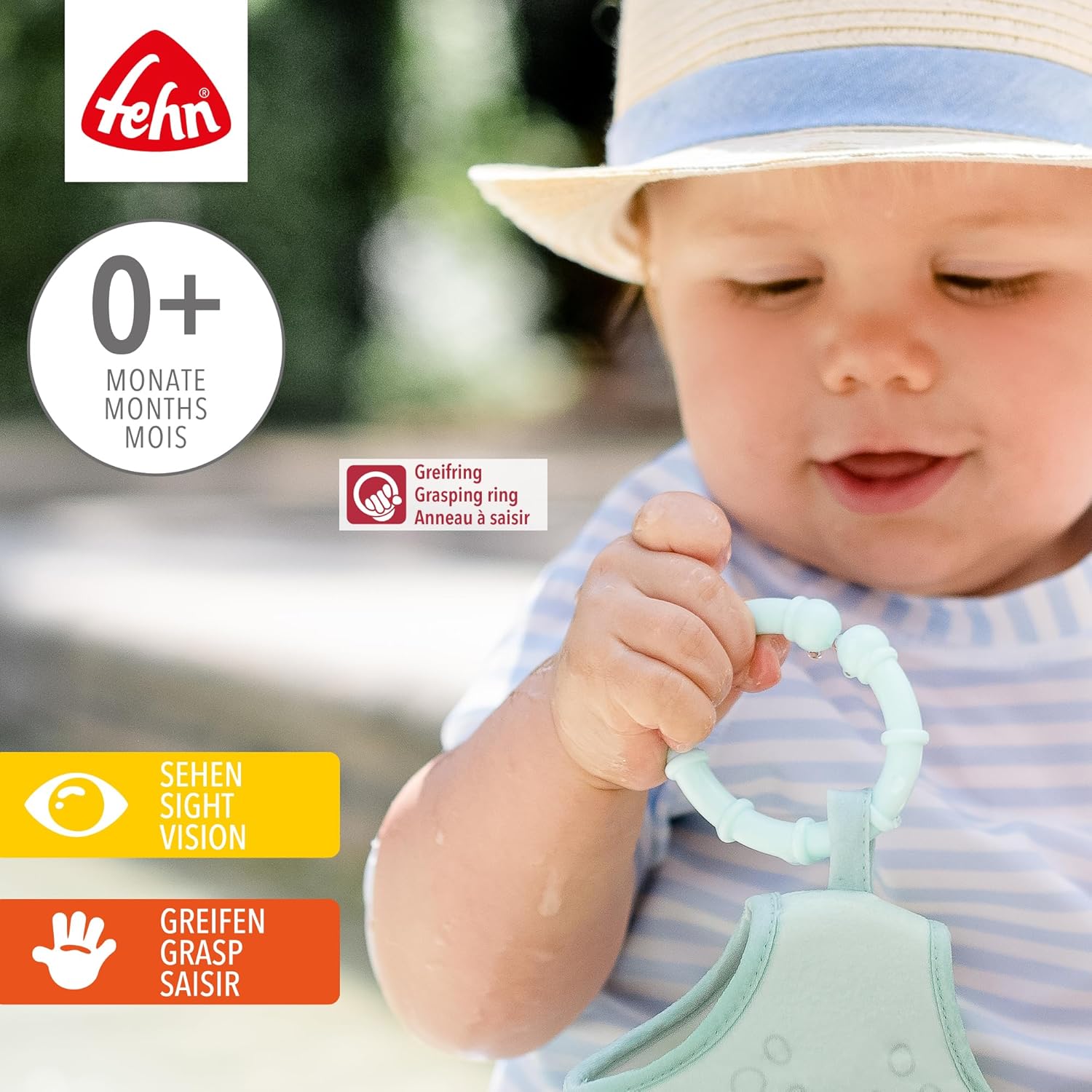 Thumbnail 1 de Fehn 10 Set d’anneaux de fixation – Crochets de fixation pour siège bébé, parc et lit