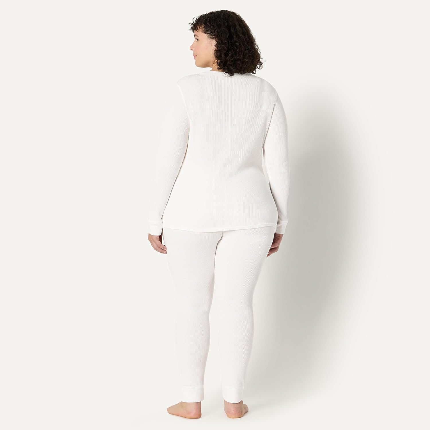 Thumbnail 6 de Amazon Essentials Damen Waffelpiqué-Pyjama-Set (Slim Fit), 2-teilig, Langarm