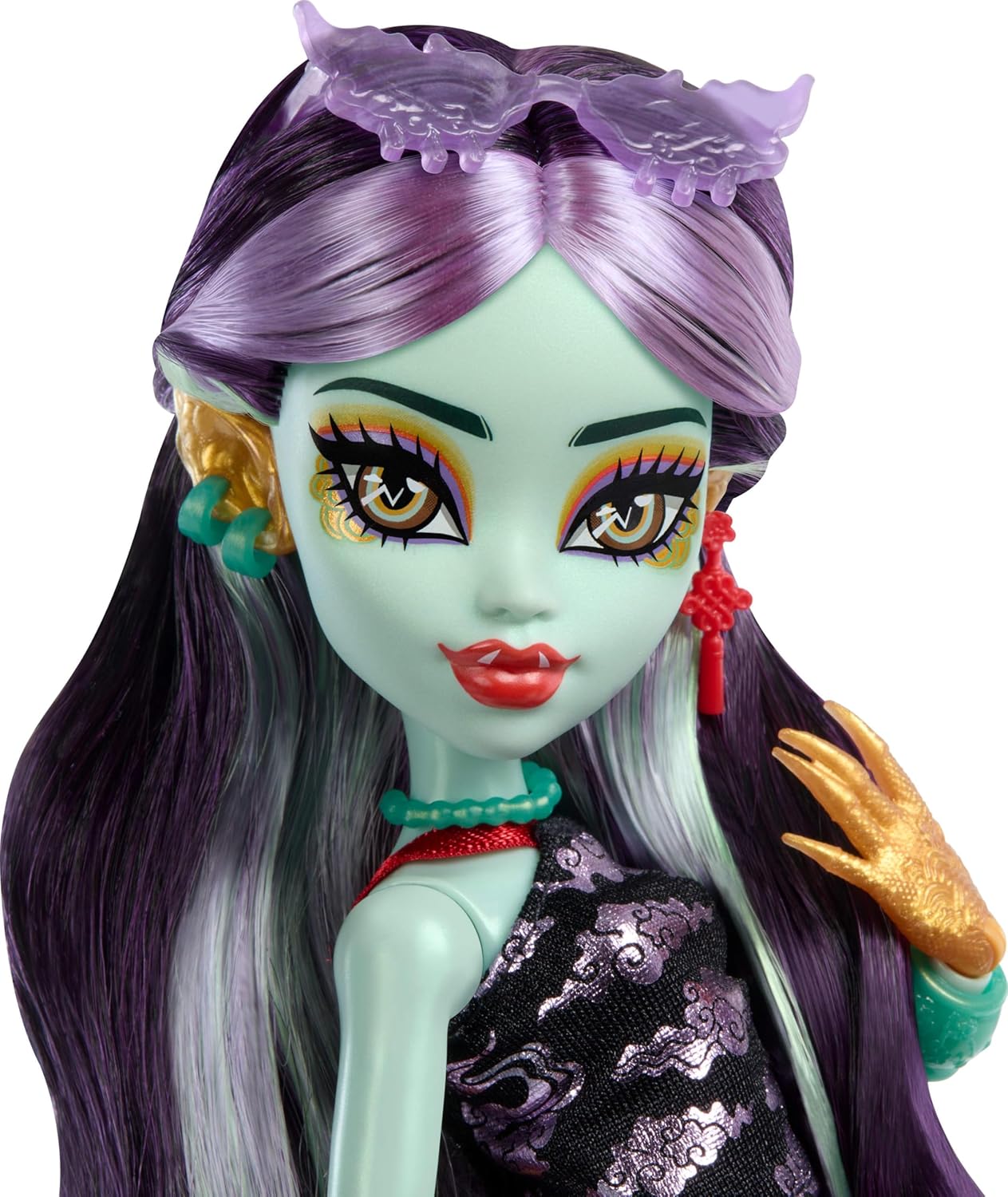 Thumbnail 2 de Monster High Jinafire Long (HYV58), poupée dragon avec sa mini-mascotte Cloudy « Yun Yun » et 7 accessoires