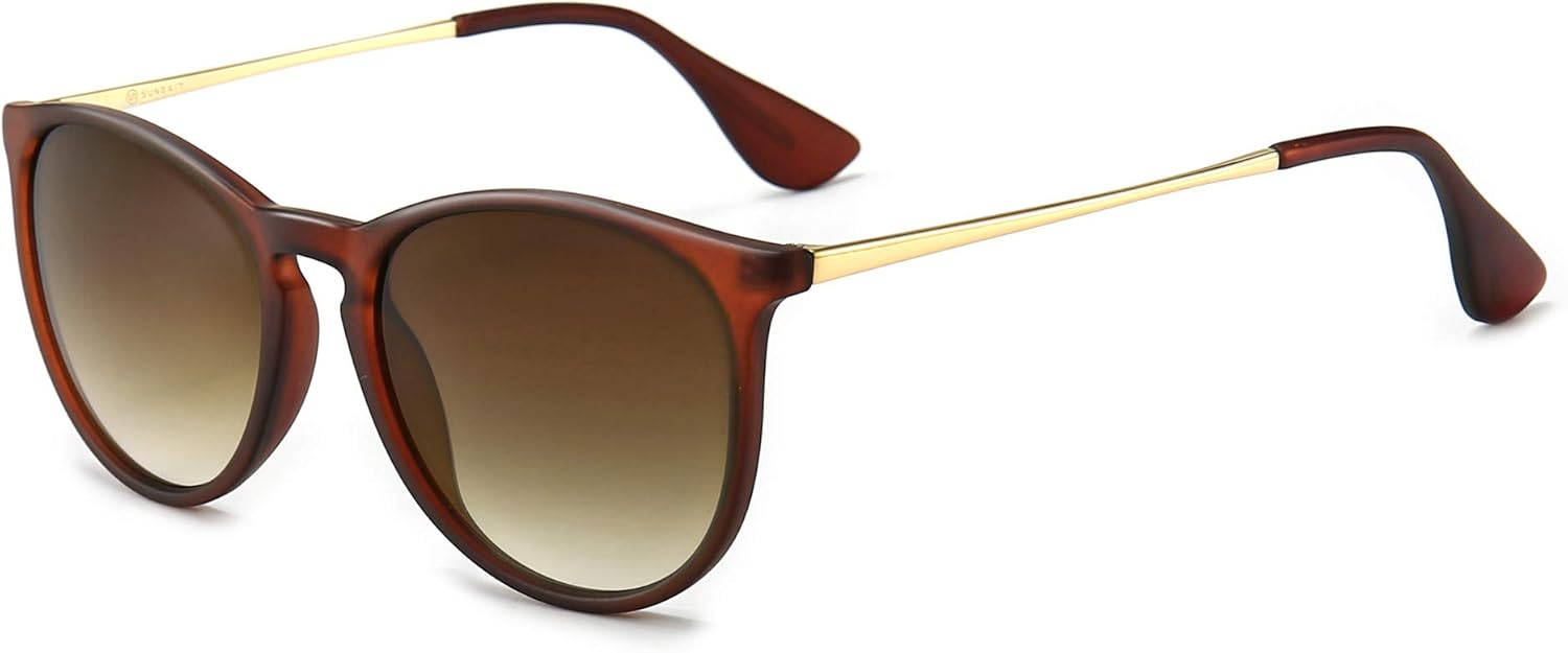Thumbnail 6 de SUNGAIT Vintage Runde Damen Sonnenbrille – UV400 Schutz, TR90 Rahmen, Retro Design