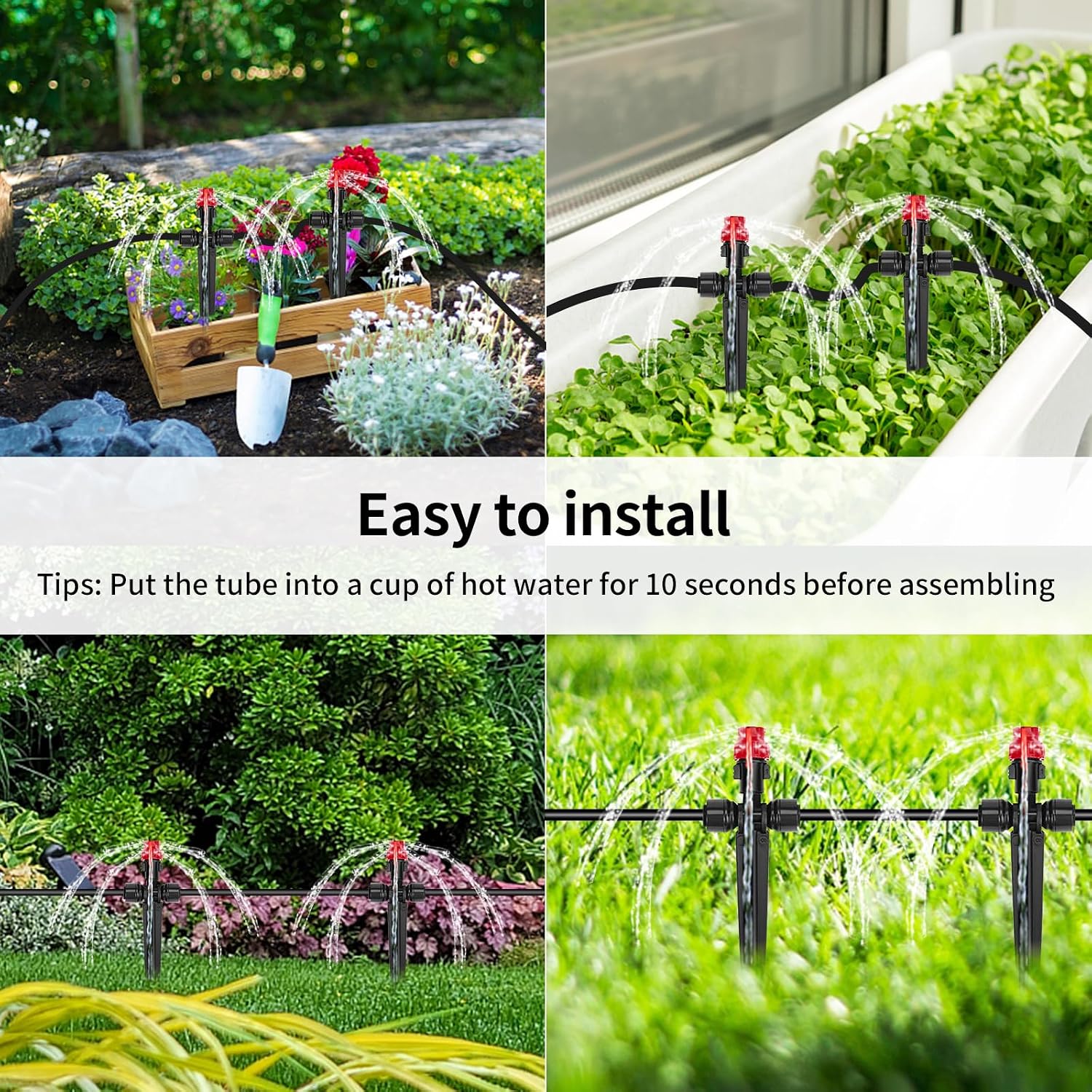Detalle 2 de Mdlufee 30M Micro Irrigation Tube (I.D. 4mm / O.D. 7mm) – Flexible Drip Line for Garden Irrigation