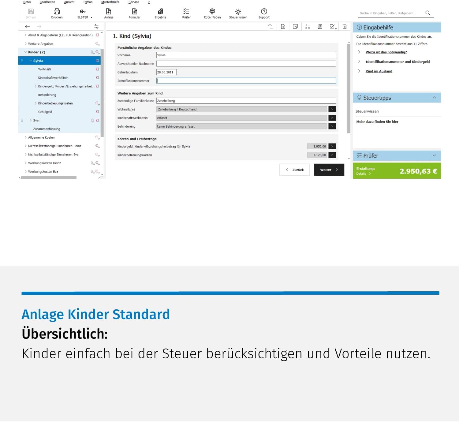 Detalle de SteuerSparErklärung Standard 2024 (Steuerjahr 2023) – Windows-Version mit Aktivierungscode per Email