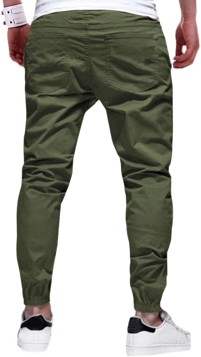 Thumbnail 1 de LIUPMWE Herren Hose Chino Cargo Hose Jogginghose – Baumwolle, elastischer Bund, praktischer Freizeit- oder Outdoor-Partner