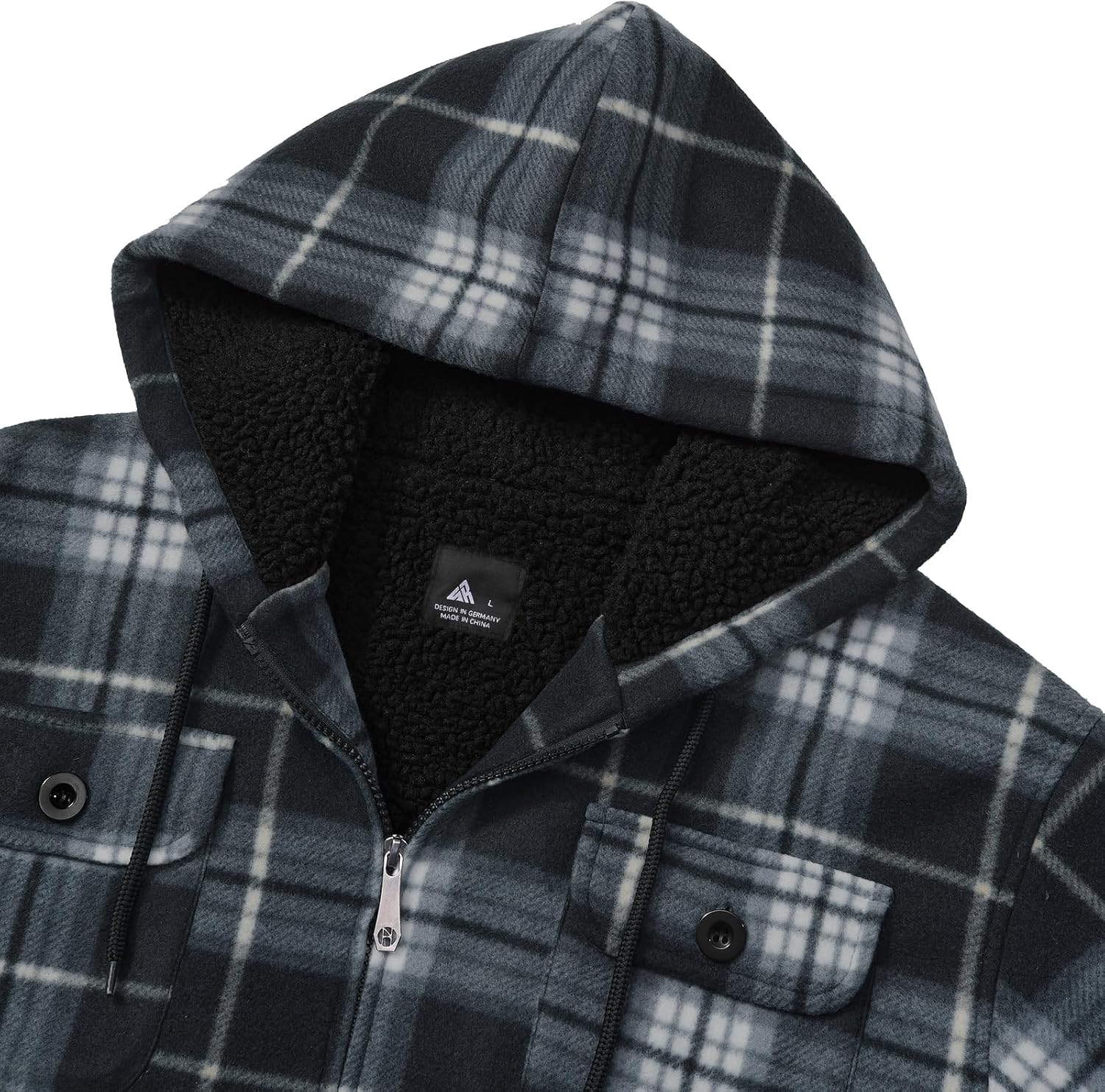Thumbnail 3 de JACKETOWN Flannel Hooded Jacket