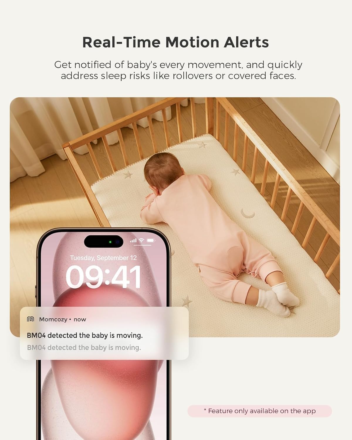 Thumbnail 6 de Momcozy BM04 Camera Unit: 1080p WiFi Baby Monitor with App Connection