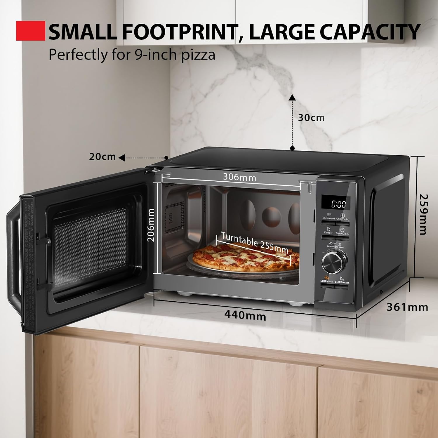Thumbnail 6 de Toshiba MW3‑AG20PF 800W Microwave Oven