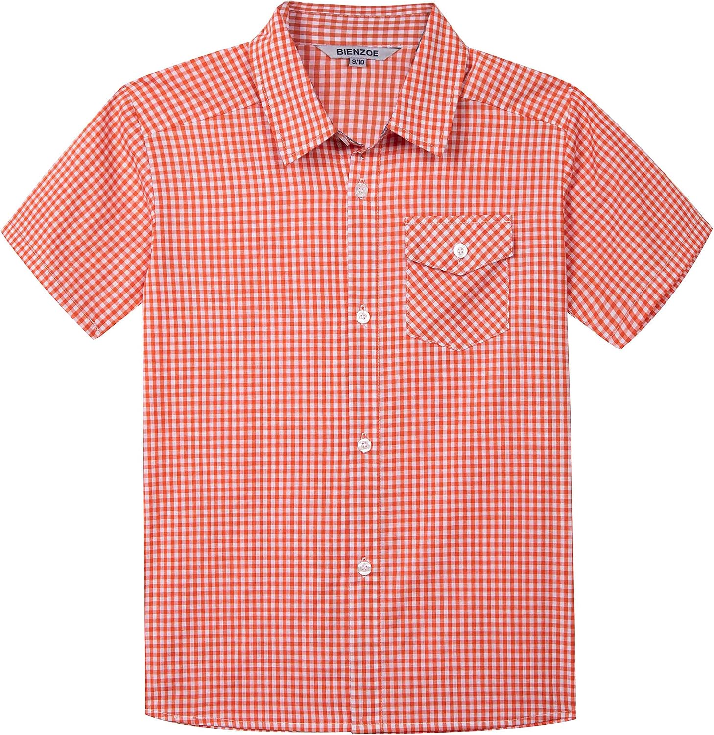 Detalle de Bienzoe Niños Camisa tartán algodón