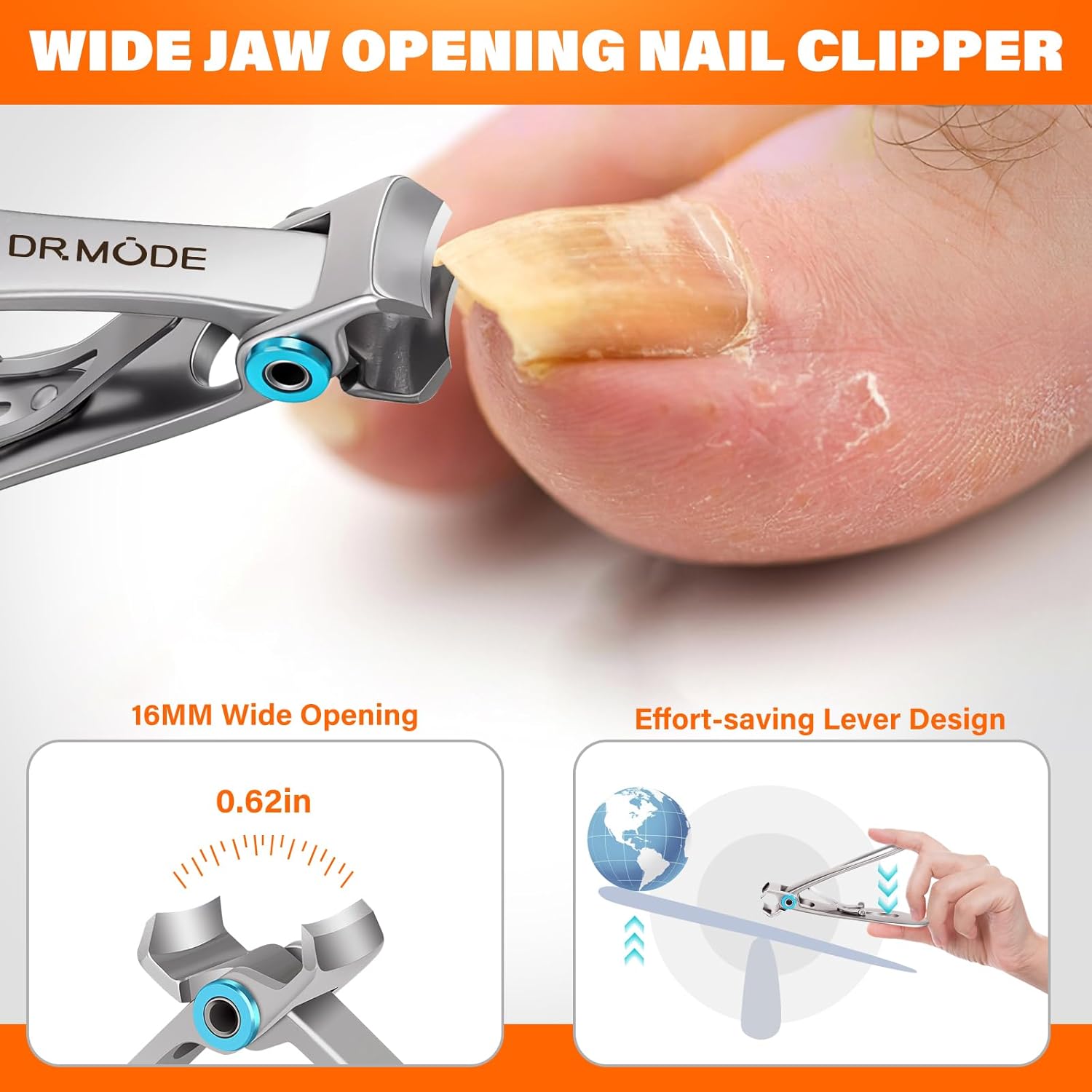 Thumbnail 2 de DRMODE Toenail Clippers for Seniors, Heavy Duty ✂