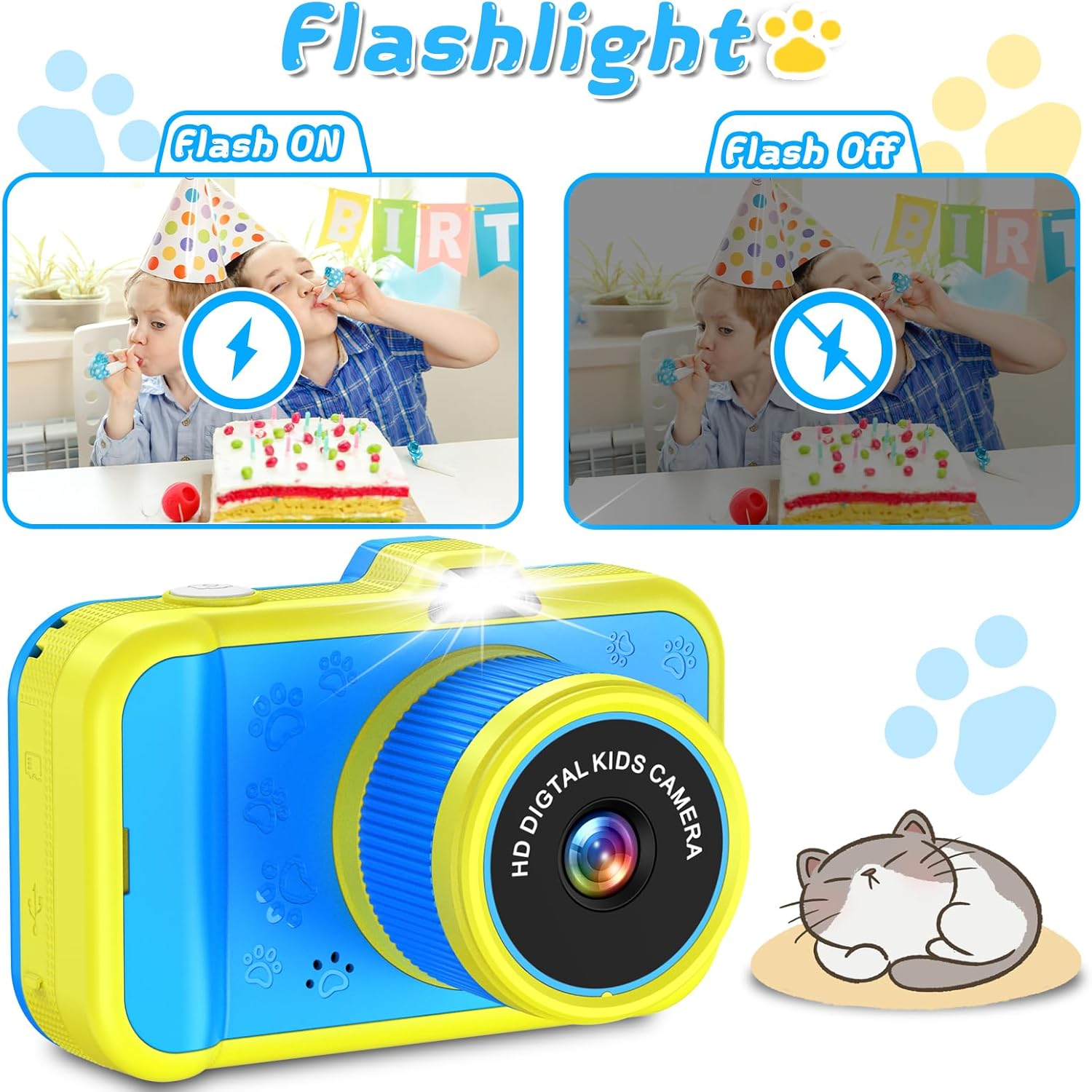Thumbnail 6 de Macchina Fotografica Bambini con Zoom Rotante 360° – Schermo 3,5'' e 1080P HD