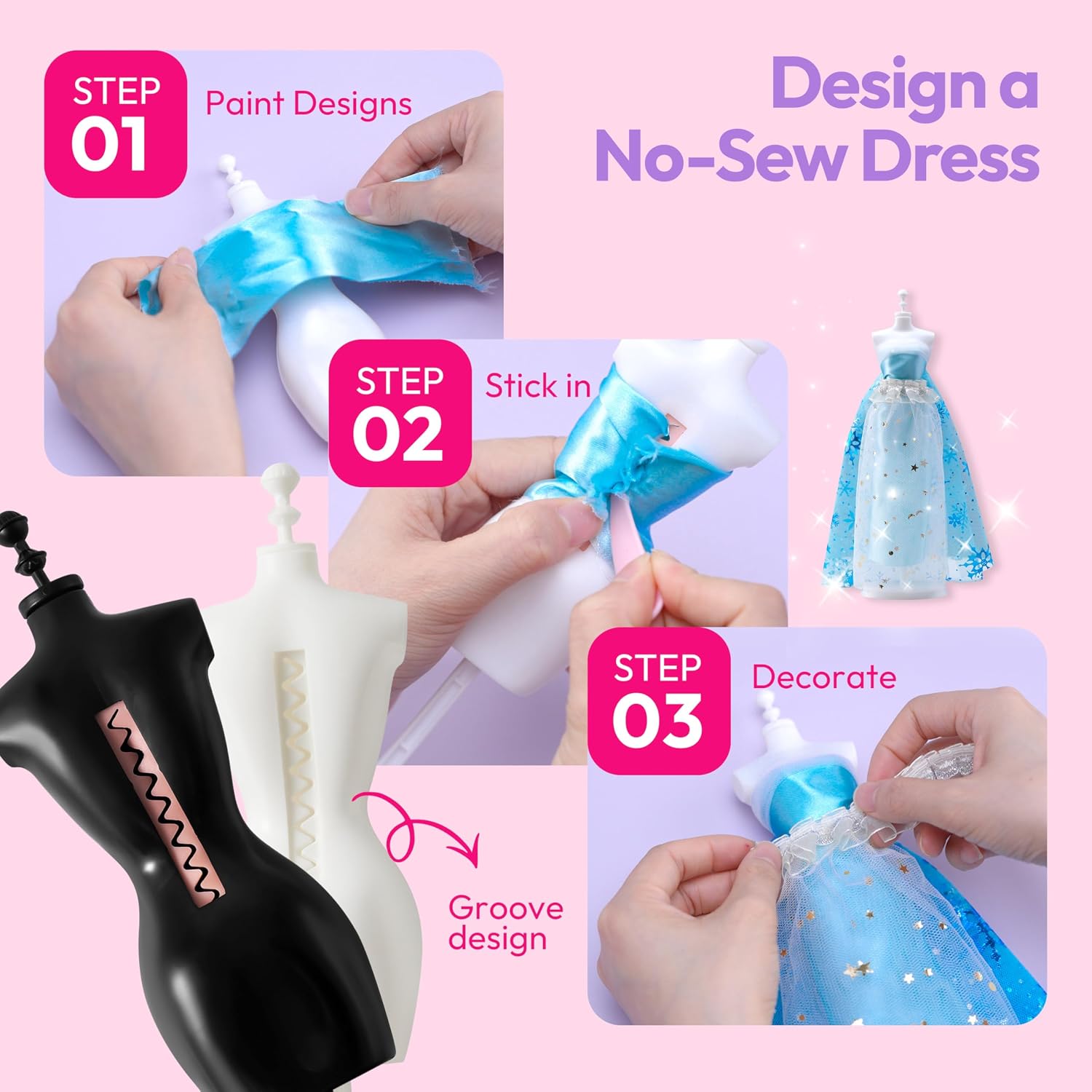 Thumbnail 3 de Klever Kits 400+PCS Fashion Design Set