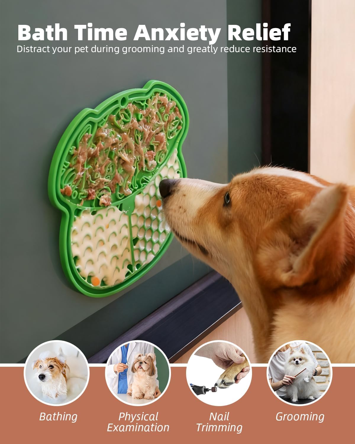 Detalle de ETIALURE Lick Mats 4-zone slow feeding