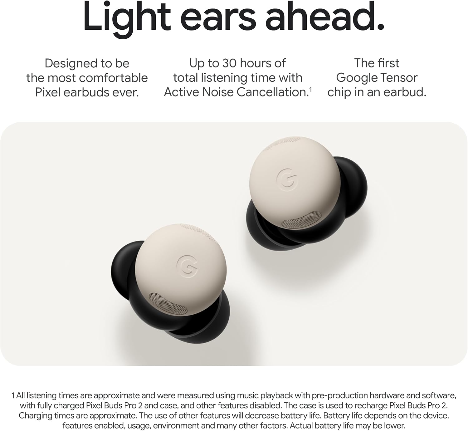Detalle 2 de Google Pixel Buds Pro 2 Noise-Cancelling Earbuds, Peony, Up to 31 Hours with Case