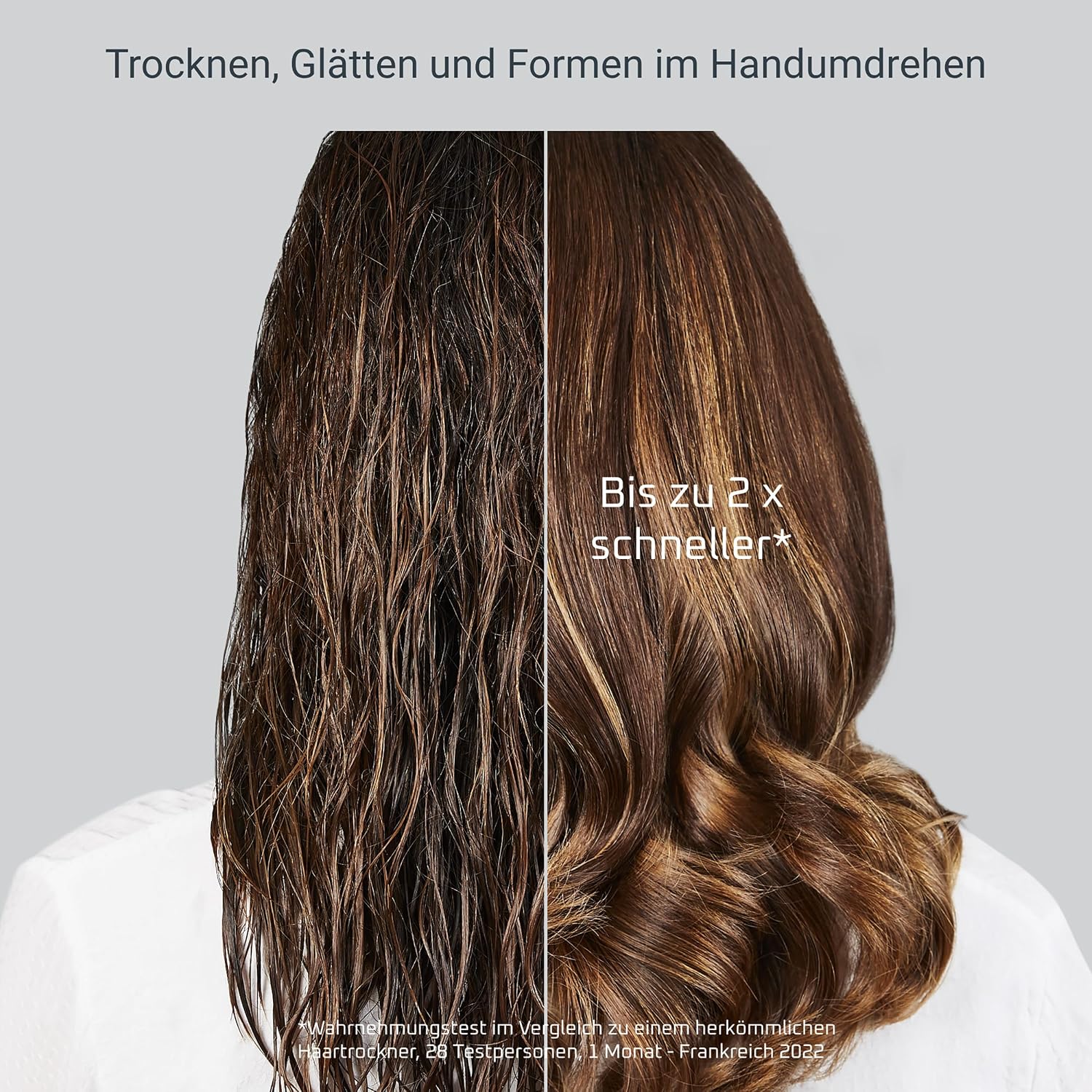 Detalle de Rowenta Express Style 4-in-1 Warmluftbürste CF6330F0 – Keramikbeschichtung, 4 Aufsätze