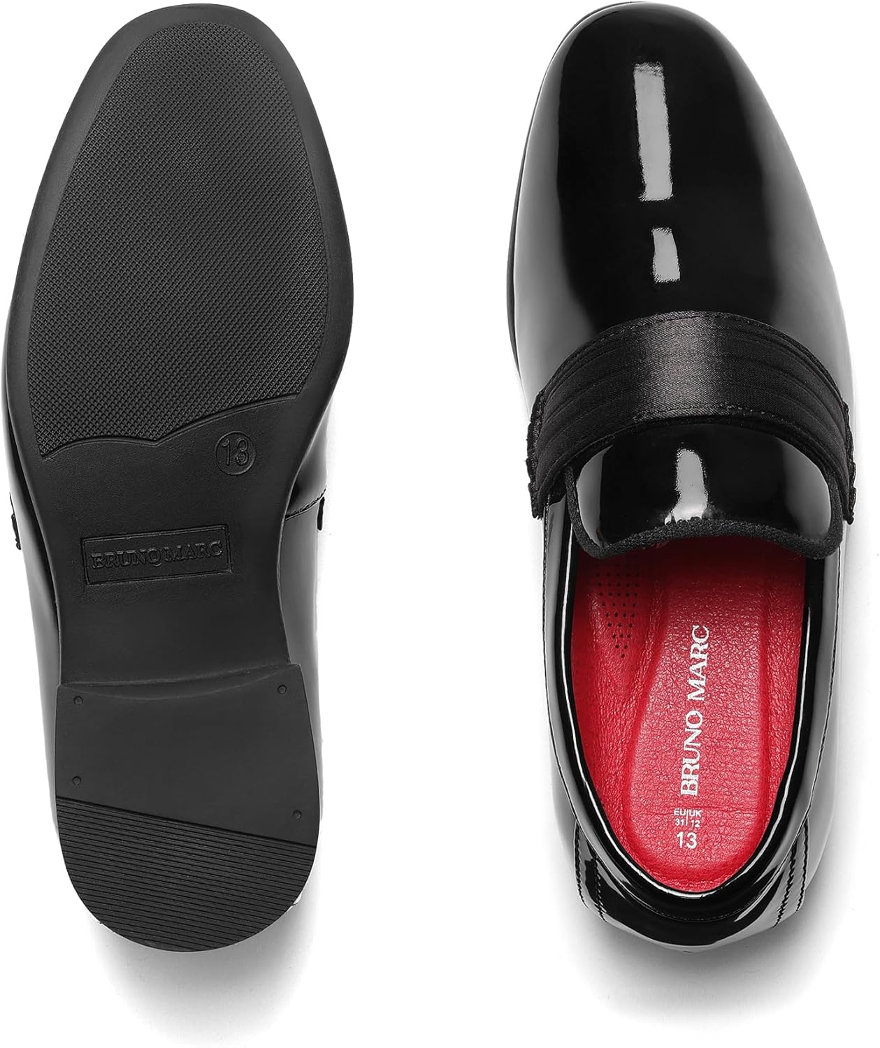 Detalle de Bruno Marc Boys Dress Shoes Slip-on Loafers: Classic Formal Comfort for Your Little Gentleman