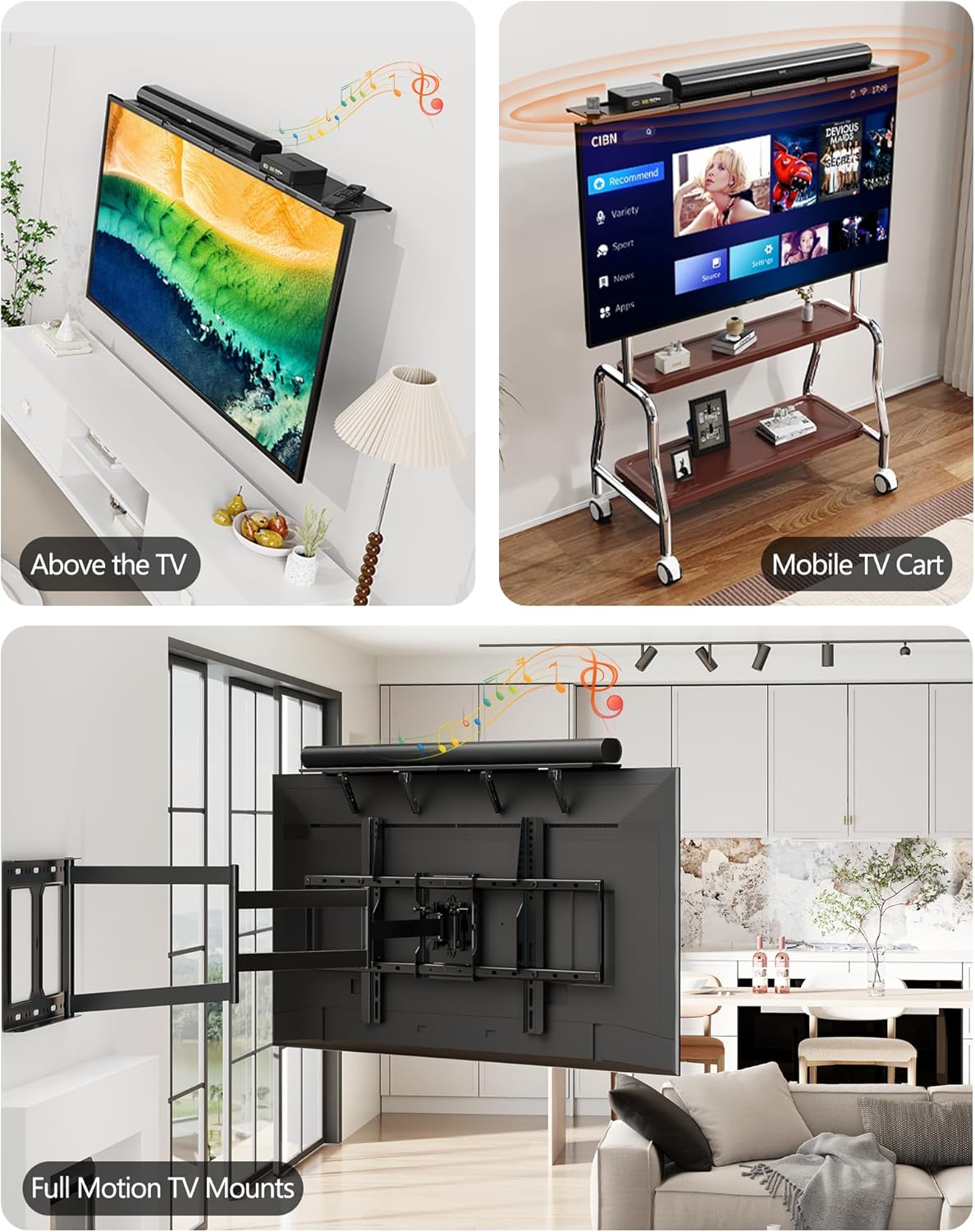 Thumbnail 6 de CUISIBOT Soundbar Mount 15 lbs