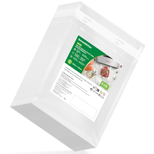 Detalle de Bonsenkitchen Sacs Sous Vide Alimentaire 100 Sachets 20 x 30 cm — Gaufrez et réutilisables