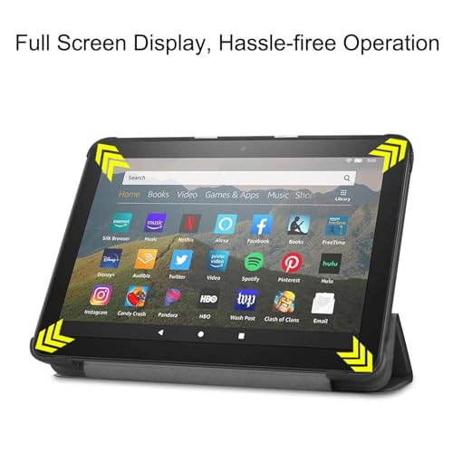 Thumbnail 4 de ODQQDO Fire HD 8 & 8 Plus Tablet Case with Trifold Stand and Auto Sleep/Wake (Black)