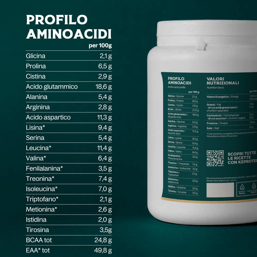 Thumbnail 2 de Kefood Proteine in polvere WHEY 100% Grass-Fed from Nuova Zelanda, 500g
