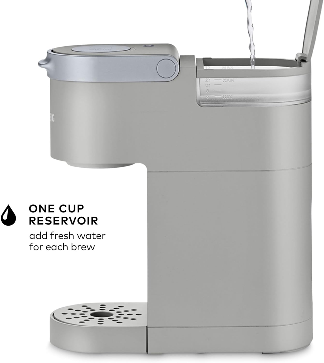 Detalle de Keurig K-Mini single-serve K-Cup coffee maker (6–12 oz) with cord storage