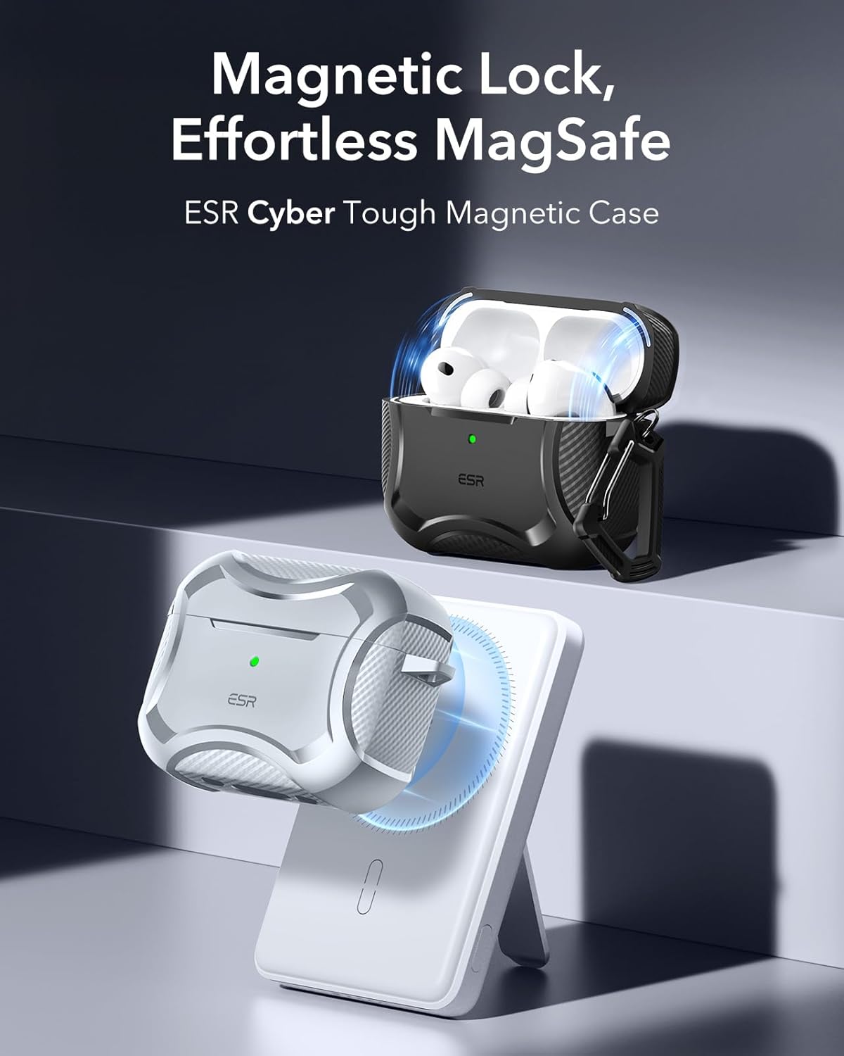 Thumbnail 2 de ESR for AirPods Pro 3 Case (2025) – Cyber Series in Grey