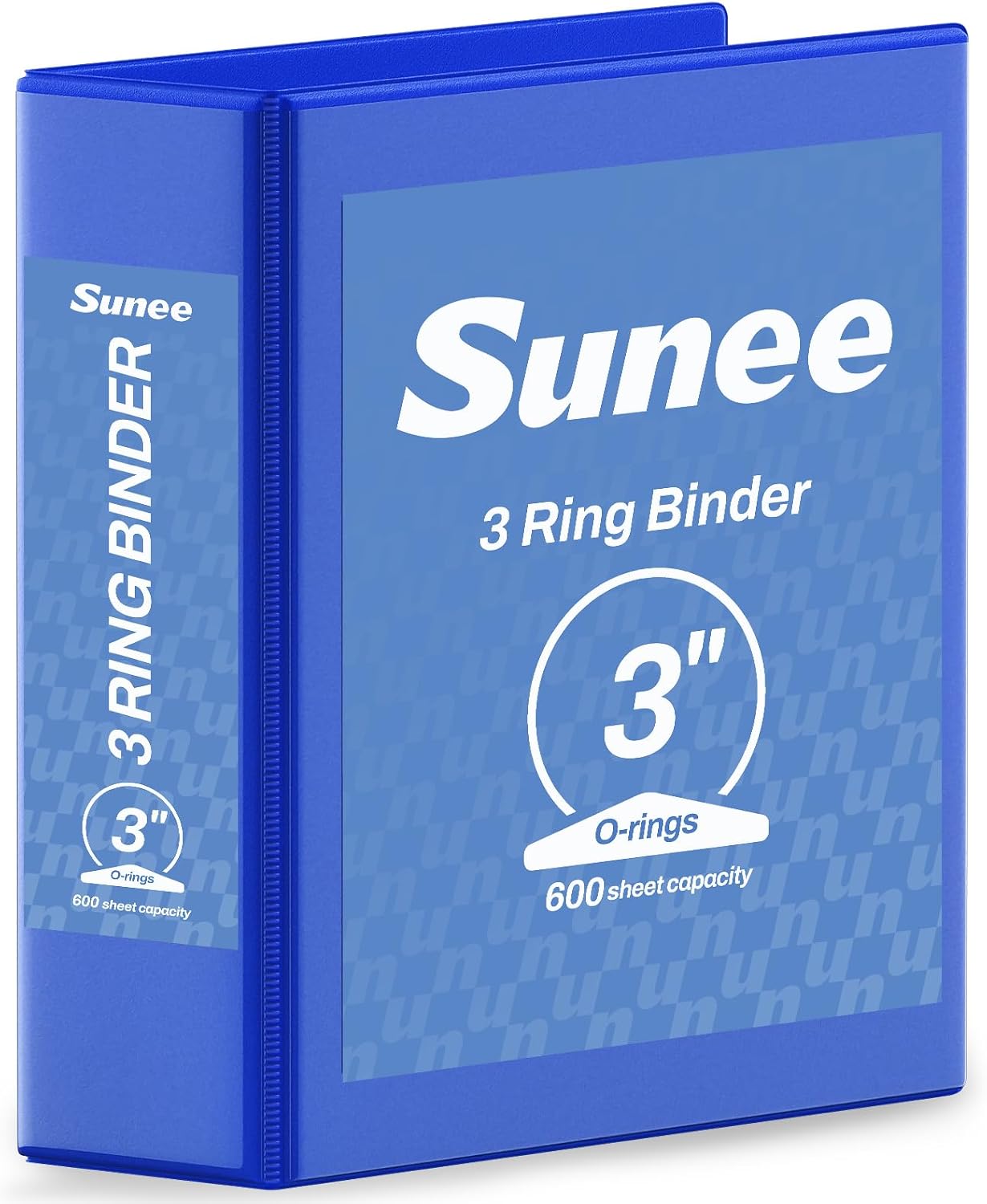 Detalle de SUNEE 3-Inch 3-Ring Binder, Cobalt Blue, PVC-Free, Letter Size